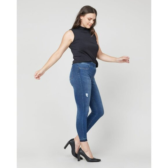 NWT Spanx Distressed Ankle Skinny Jeans Size S/P - Picture 1 of 9